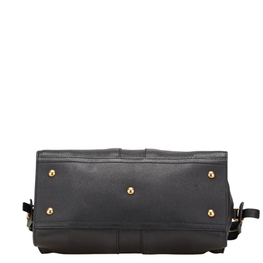 Saint Laurent Cabas Handbag Shoulder Bag Black Leather - Picture 3 of 9